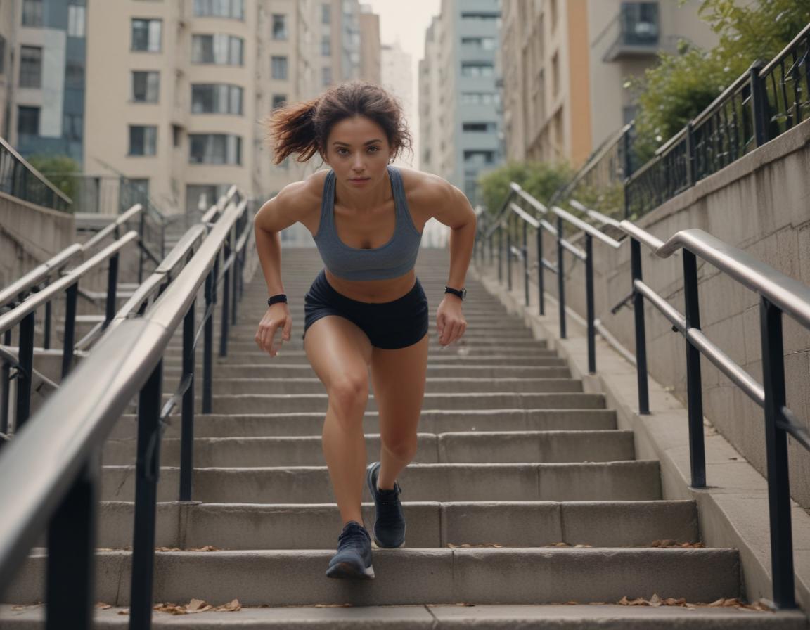 Two people jogging through a green urban landscape