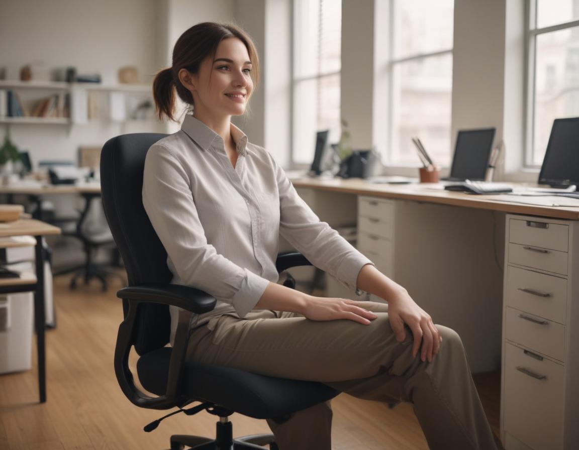 Neck stretch for desk workers.