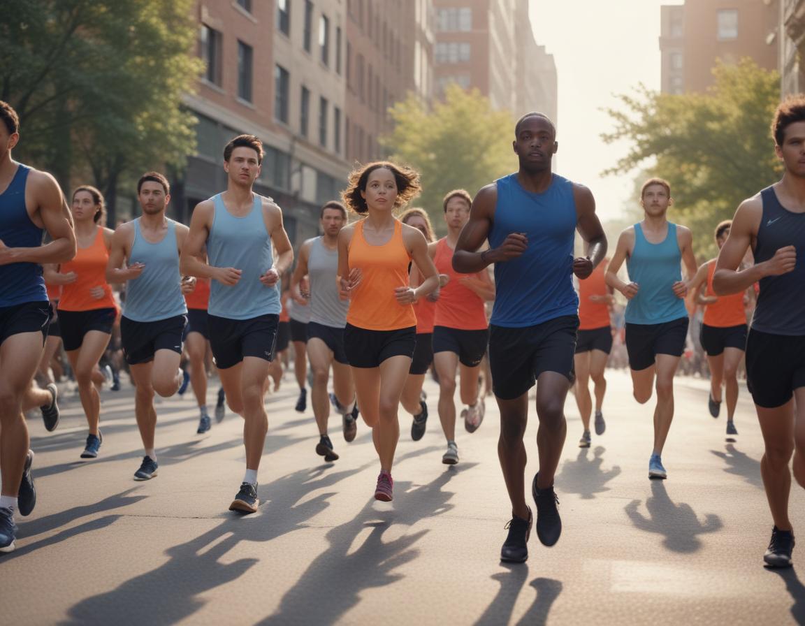 A serene yoga class outdoors, surrounded by scenic mountains and trees, featuring a diverse group practicing in harmony.