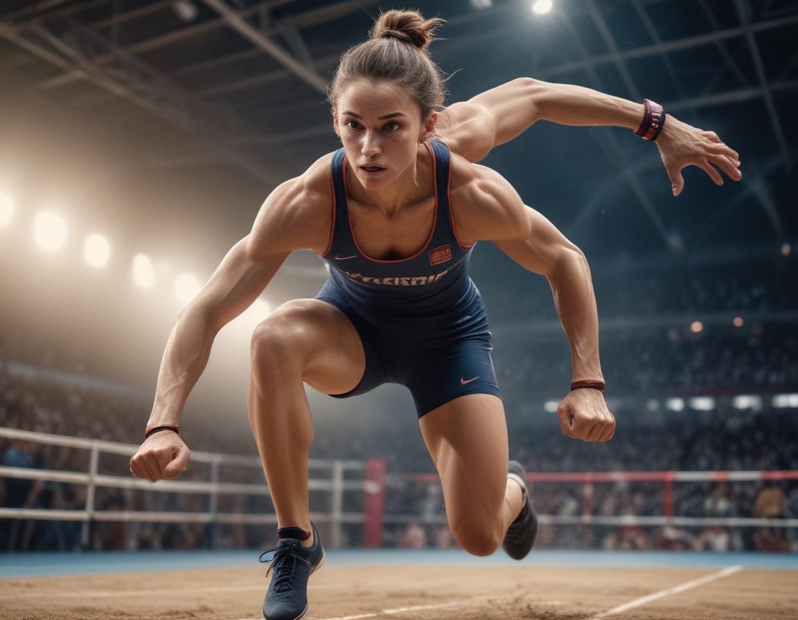 Athlete in action showcasing resilience and mental strength