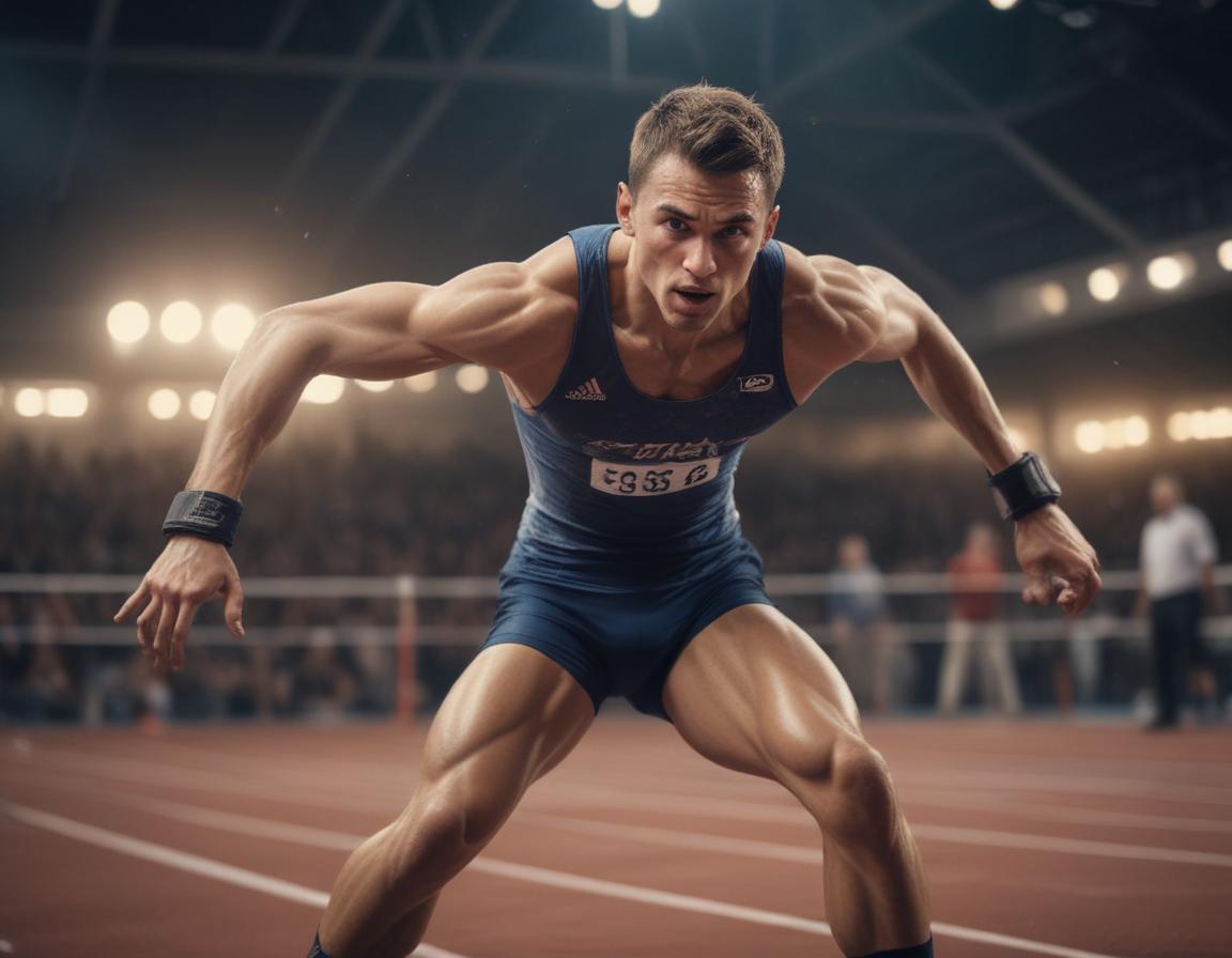 Athlete meditating and visualizing goals